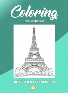 Coloring for Seniors - Eiffel Tower